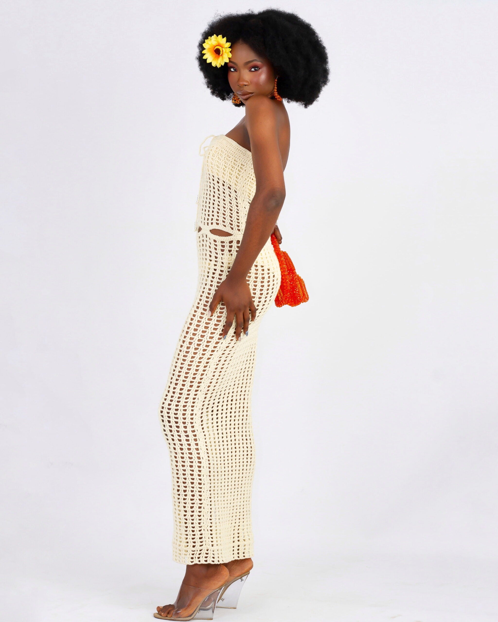 Dalia Cut-out Crochet Dress image 2