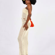 Dalia Cut-out Crochet Dress image 2