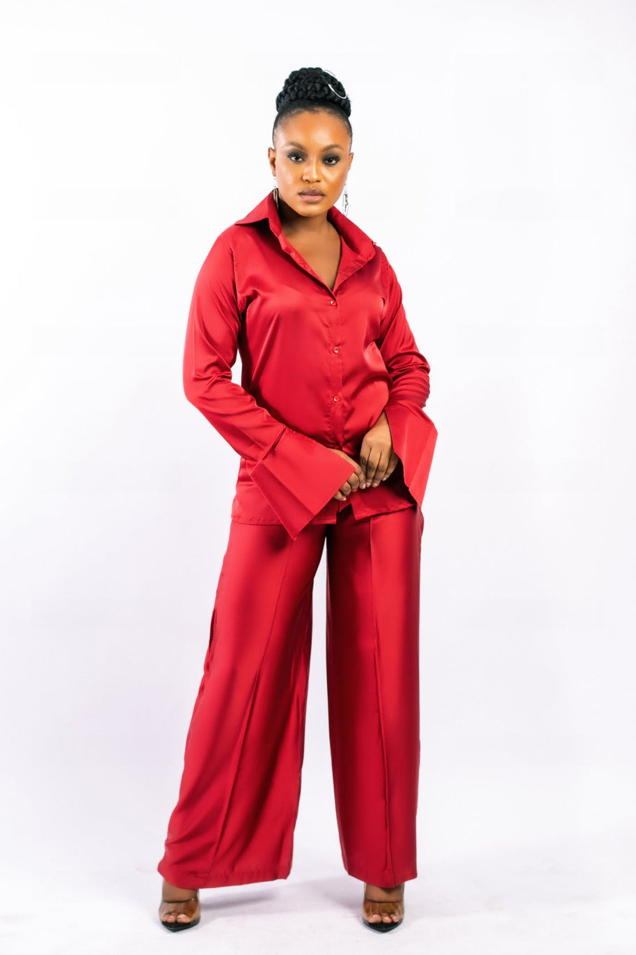 Satin Palazzo Set image 2