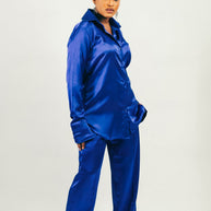 Satin Effect Pants Set image 0