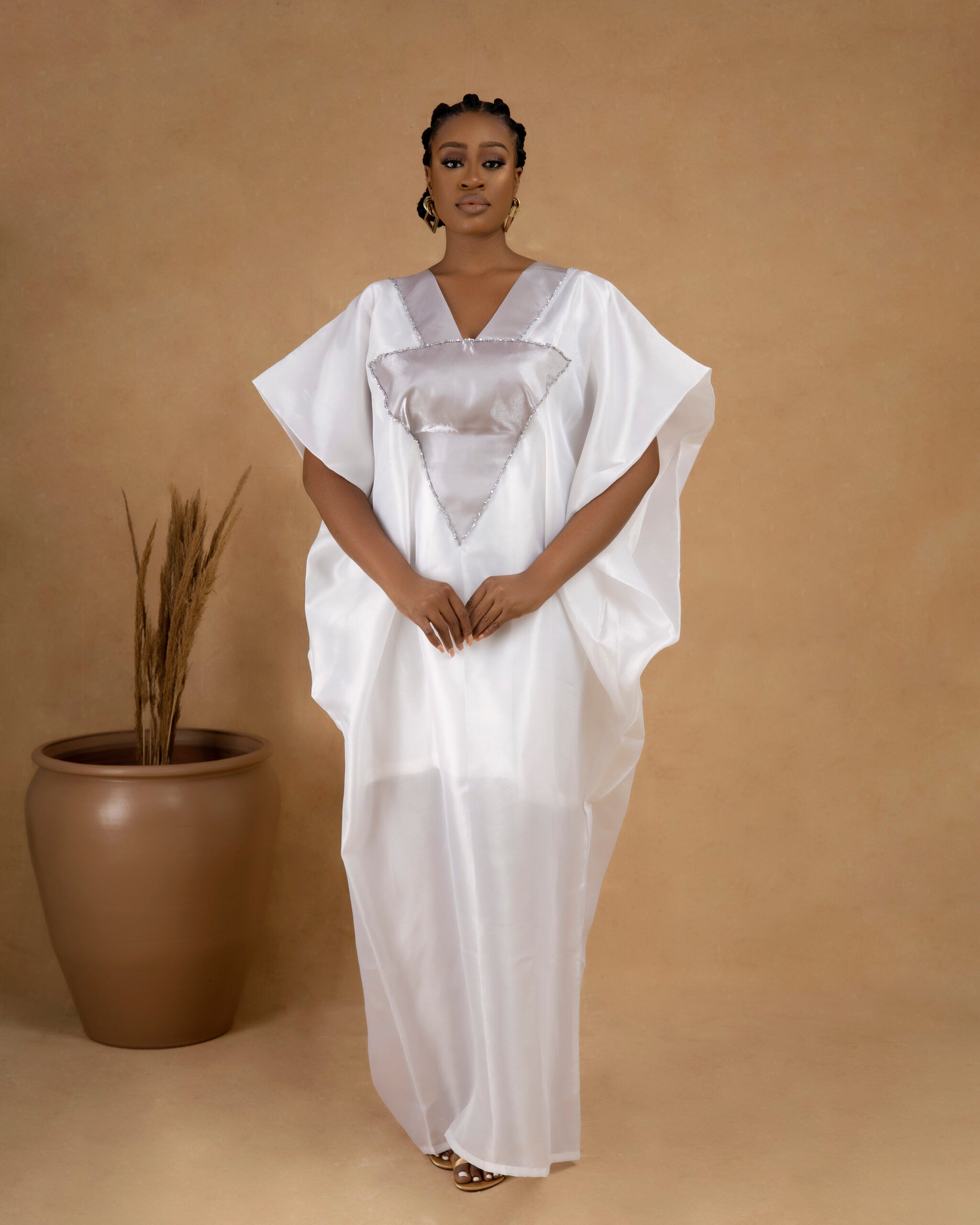 Silver Shimmer Kaftan image 0