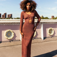 Mocha Knit Dress image 0