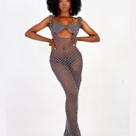 Low-cut Nagisa Crochet Dress image 0