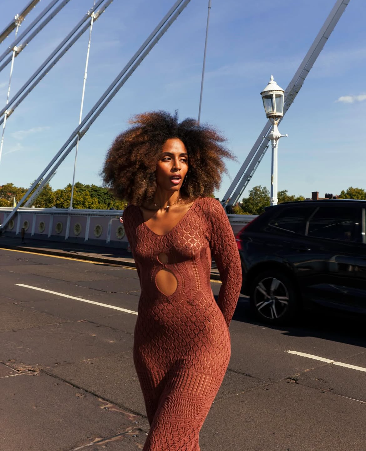Mocha Knit Dress image 2