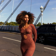 Mocha Knit Dress image 2