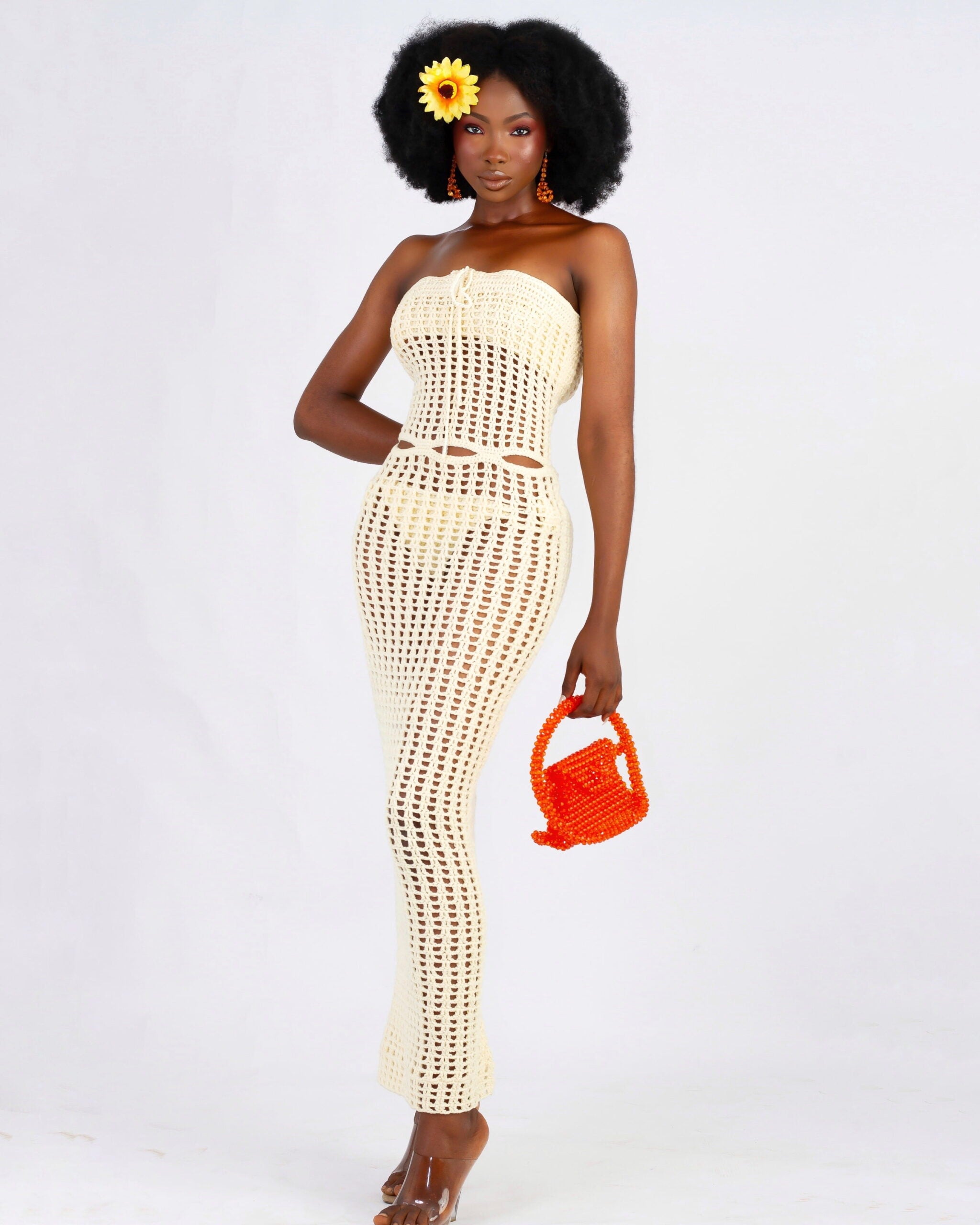 Dalia Cut-out Crochet Dress image 0
