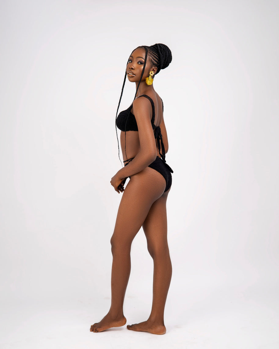 Midnight Blossom Bikini Set image 1