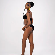 Midnight Blossom Bikini Set image 1