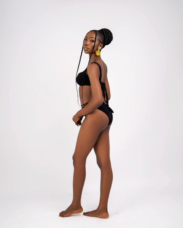Midnight Blossom Bikini Set image 1