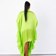 Flounce-Trim Shirt Dress image 2