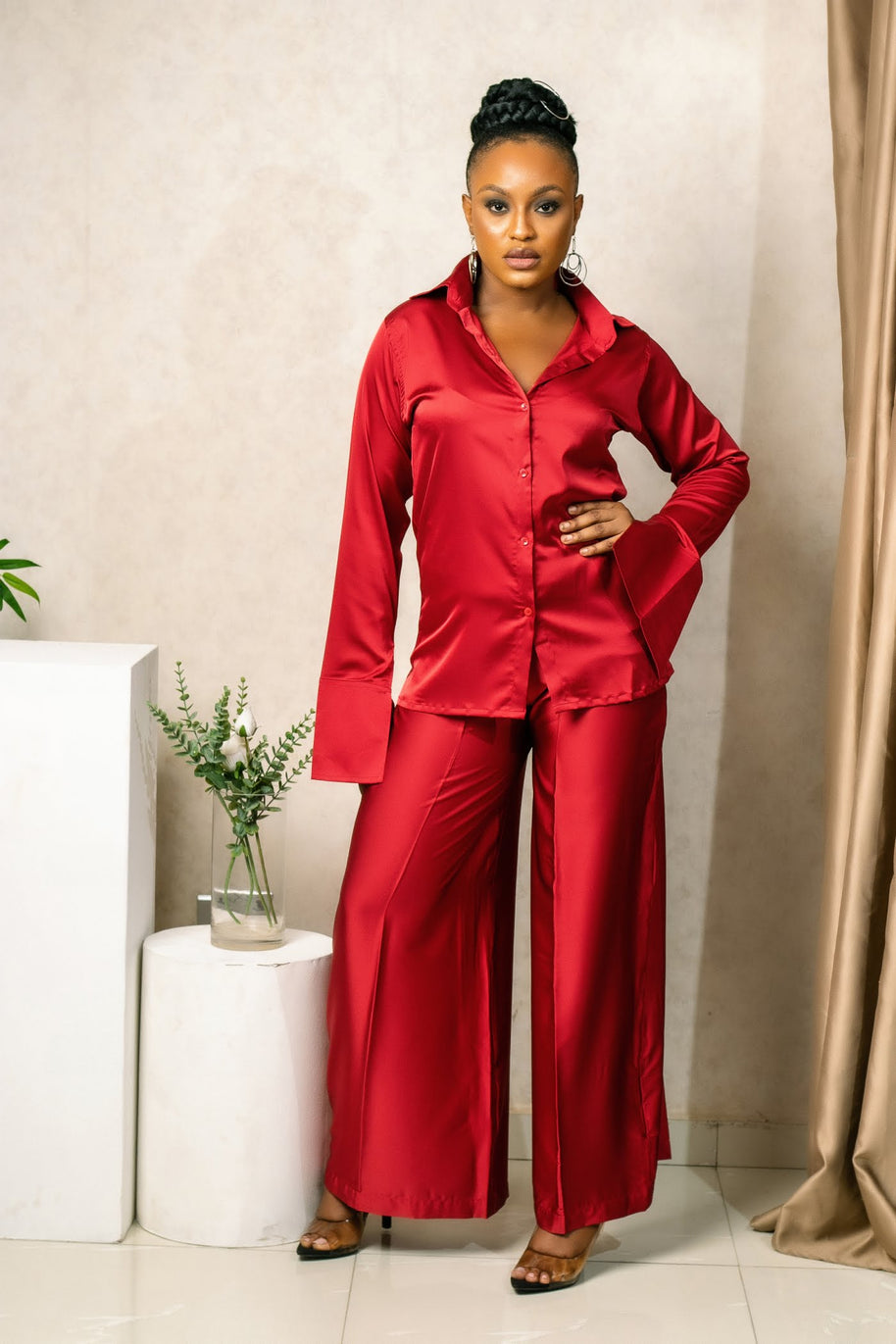 Satin Palazzo Set image 0