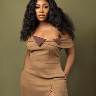 Triangular Linen Blend Dress image 0