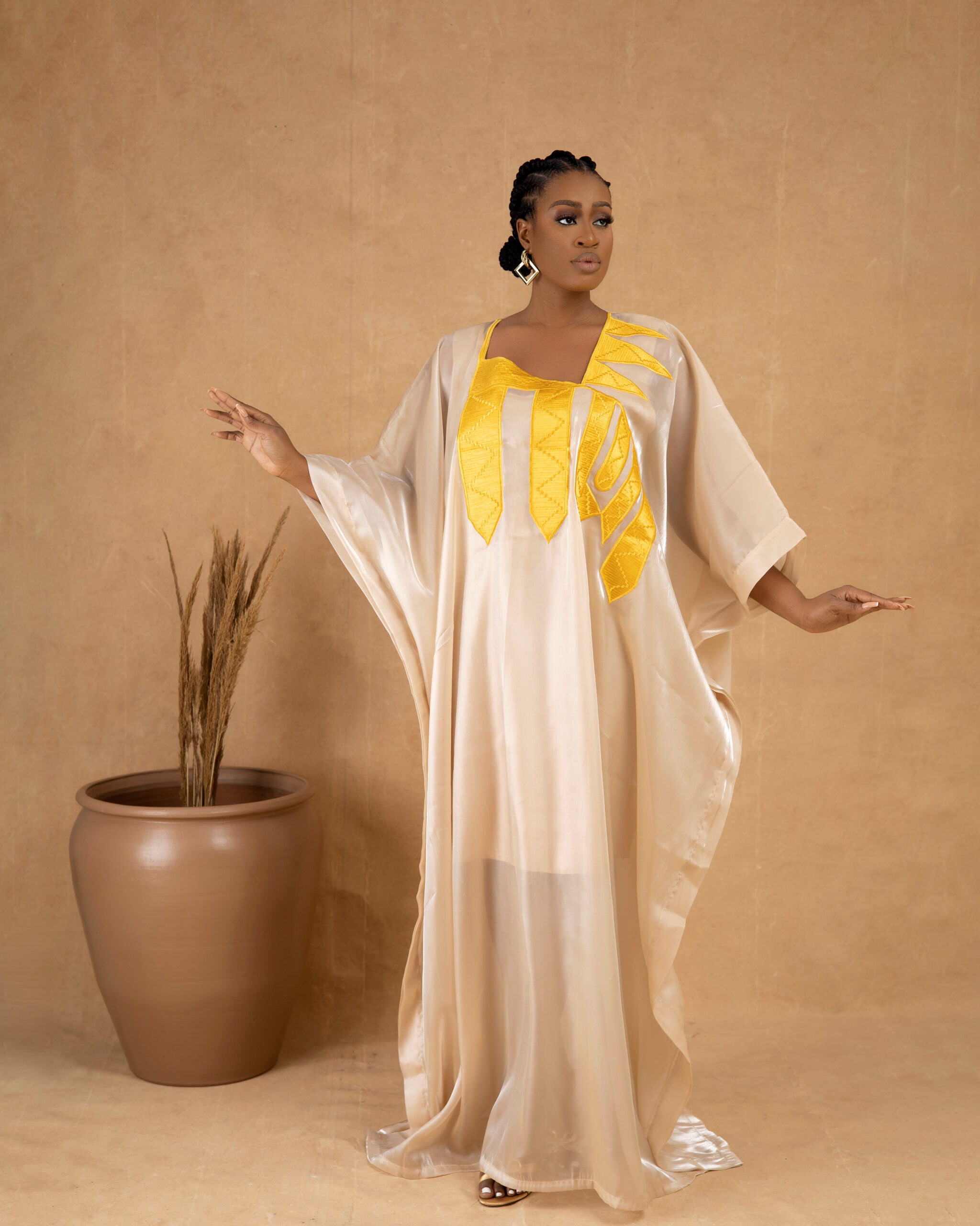 Creamy Delight Kaftan image 0