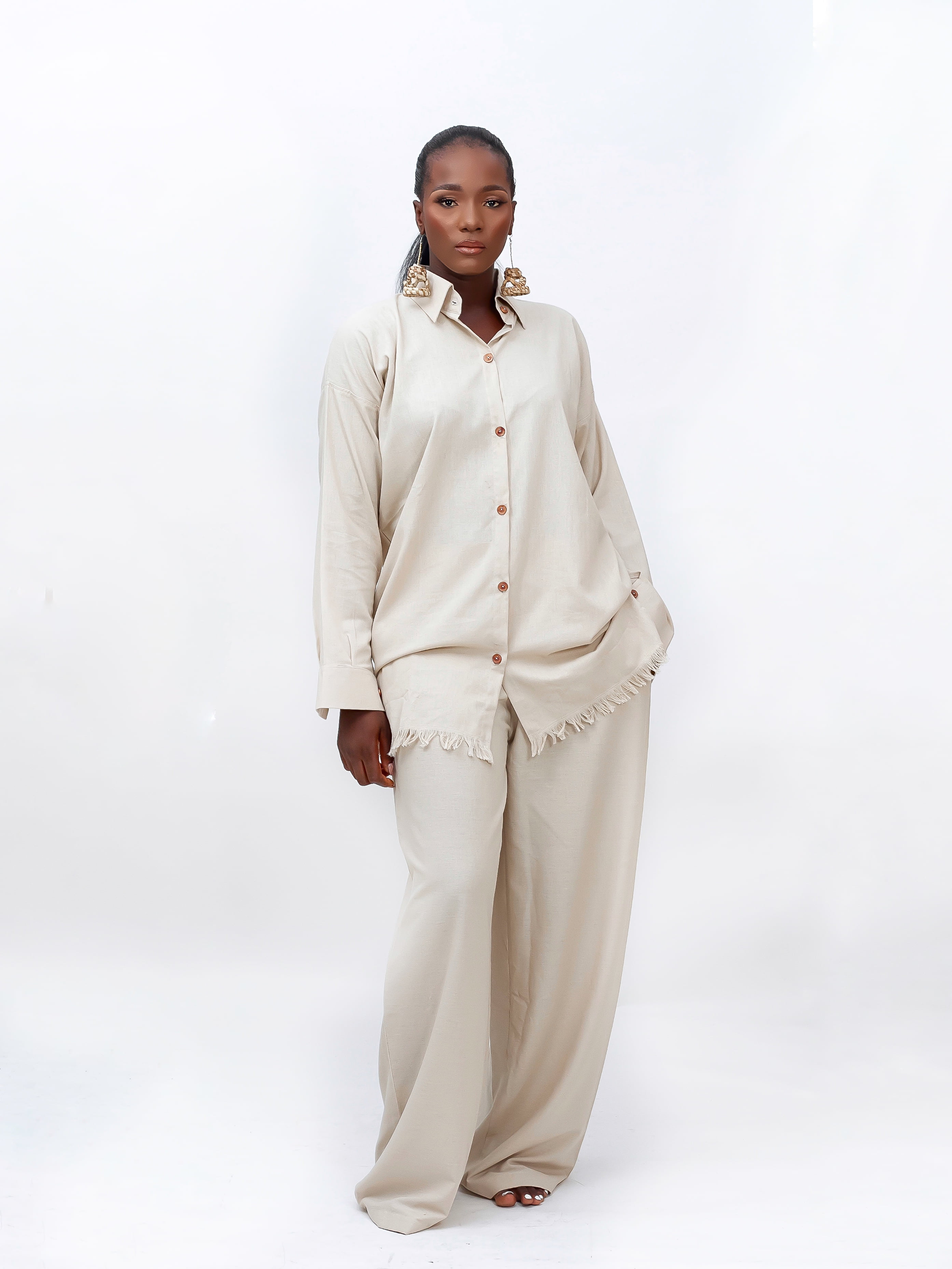 Linen Pants Set - Amarelis