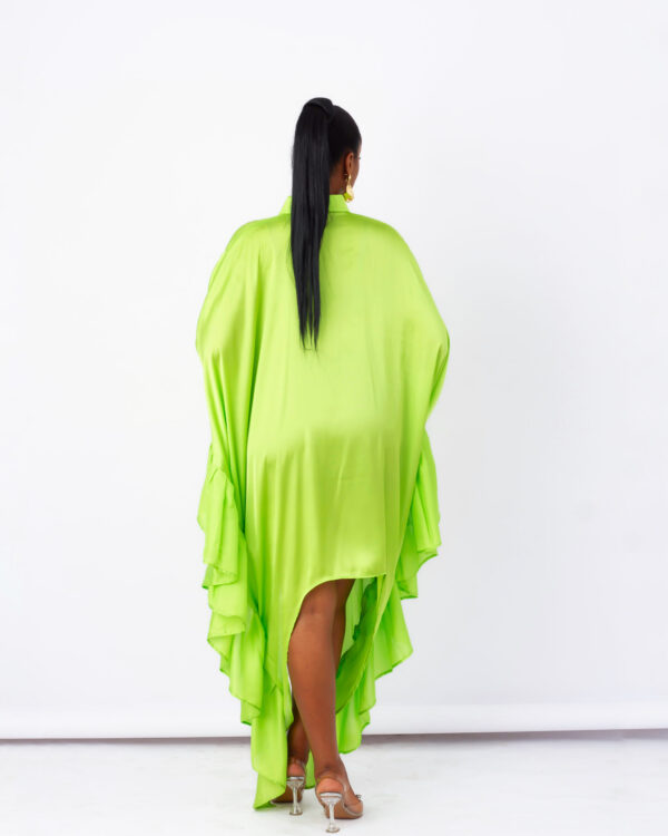 Flounce-Trim Shirt Dress - Image 3