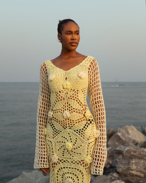 CAMELLIA CROTCHET DRESS - Image 2